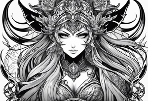 demonslayer anime tattoo idea