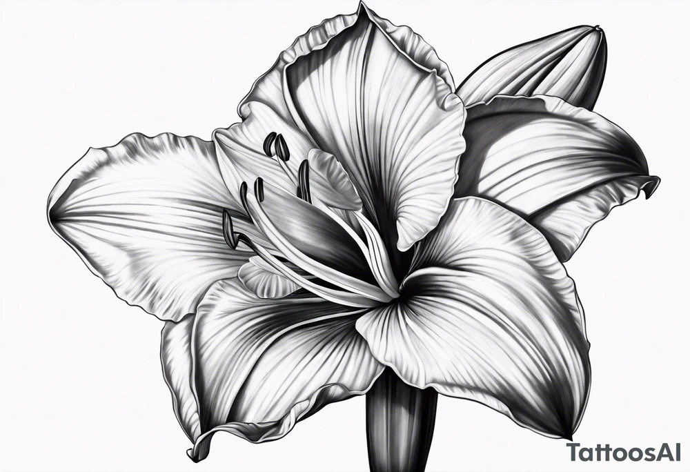 amaryllis tattoo idea