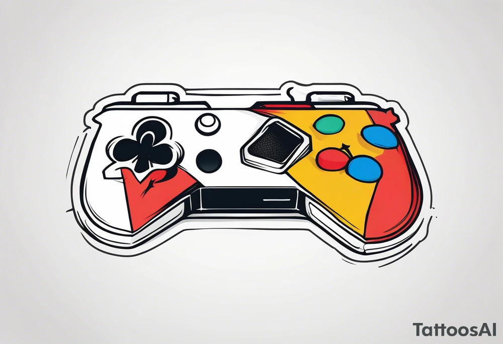 Gaming Vertical tattoo idea