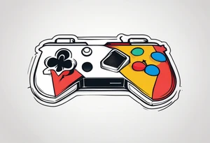 Gaming Vertical tattoo idea