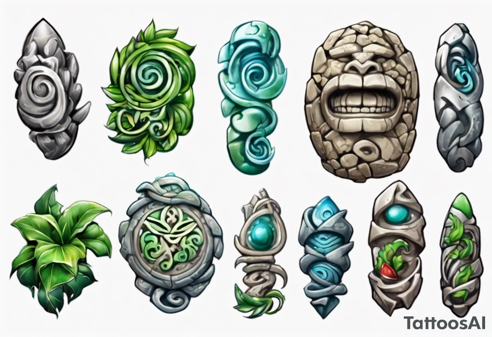 te fiti stone tattoo idea