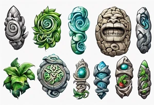 te fiti stone tattoo idea