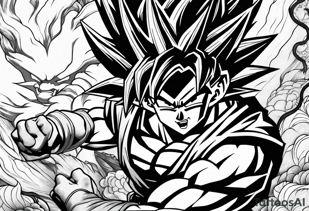 dragon ball z tattoo idea