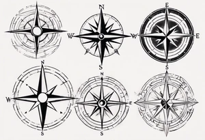 wonderlust compass tattoo idea