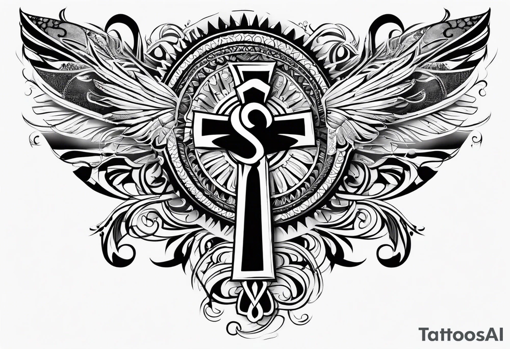 ankh, maori tattoo idea