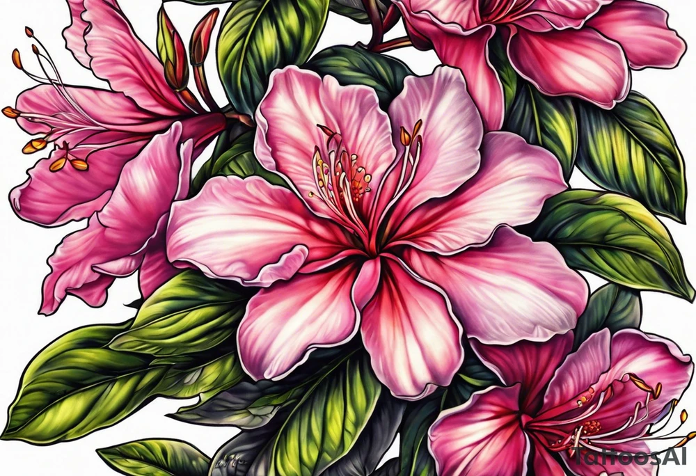 Azalea tattoo idea