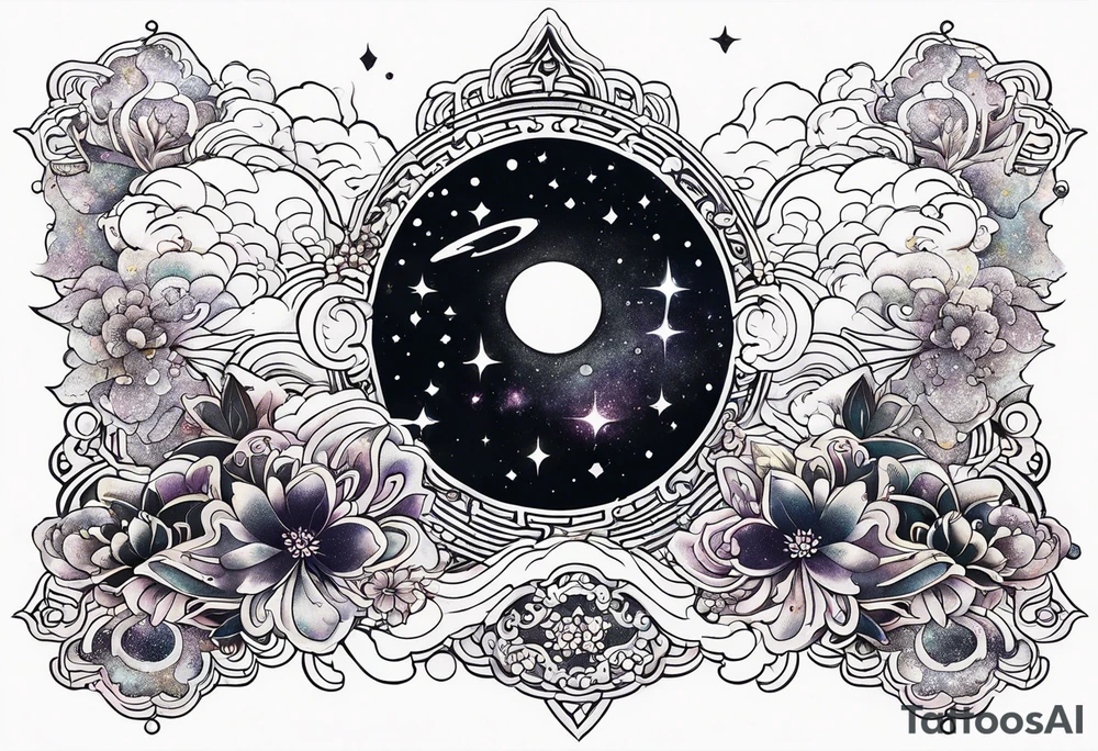 Glitter Galaxy nightmare tattoo idea