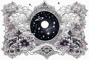 Glitter Galaxy nightmare tattoo idea