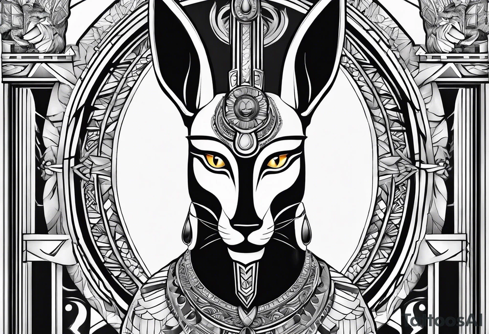 olho de anubis tattoo idea