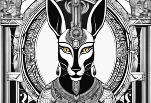 olho de anubis tattoo idea