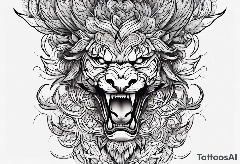 Veiny penis tattoo idea