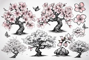 Cherry blossom tree tattoo idea