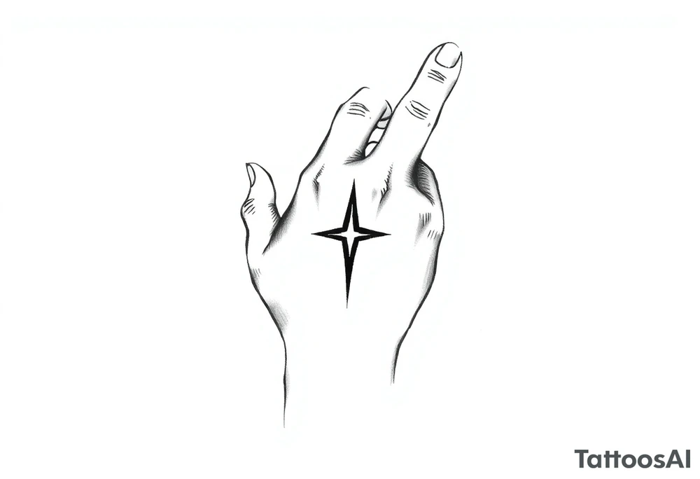 simple hand tattoo tattoo idea