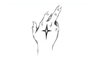 simple hand tattoo tattoo idea
