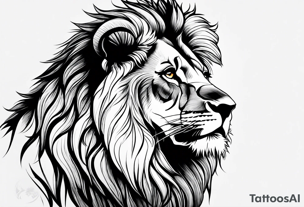 Lion from atlas tattoo idea