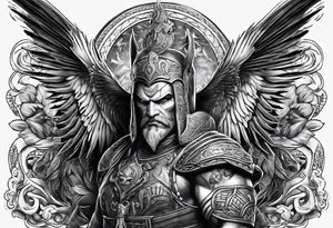 Batalla entre dioses egipcios tattoo idea
