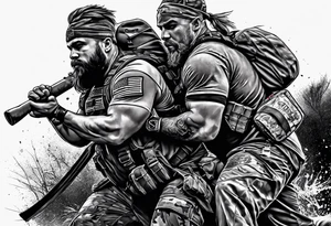 Rucking, brotherhood, fitness, GrowRuck tattoo idea