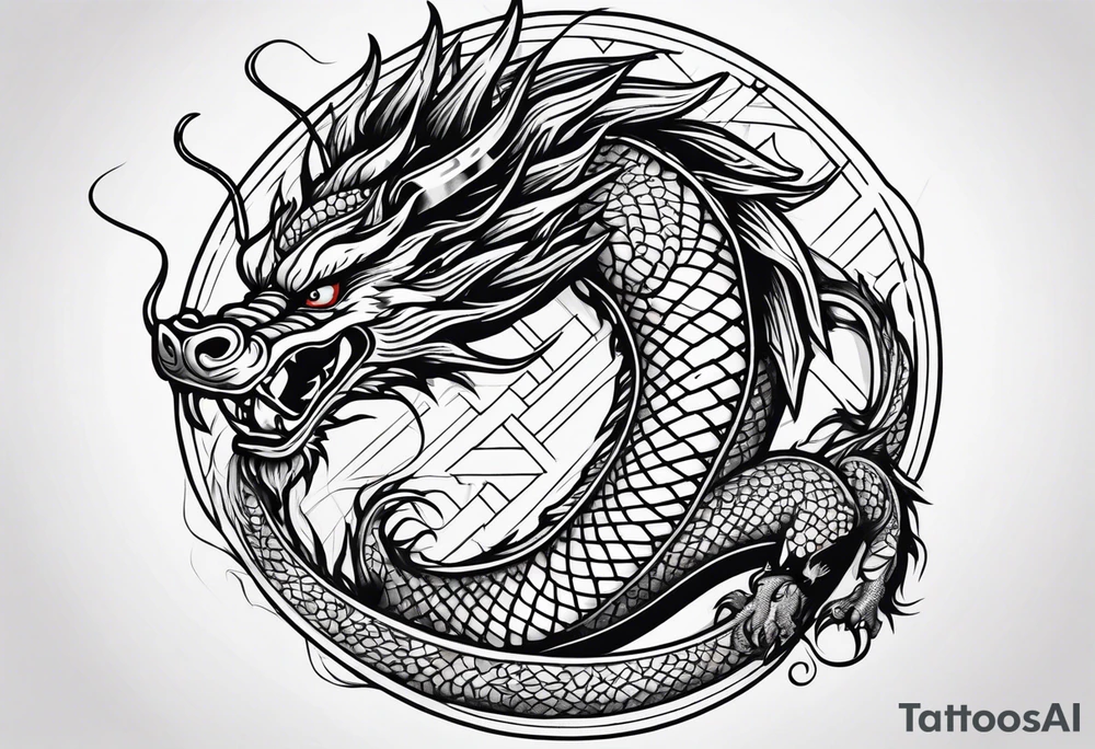 Chinese dragon tattoo idea