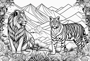 Thomas, capricorn, 32 years old, twin brother, love lions, bengal cats and ocelots, love sports and mountains tattoo idea