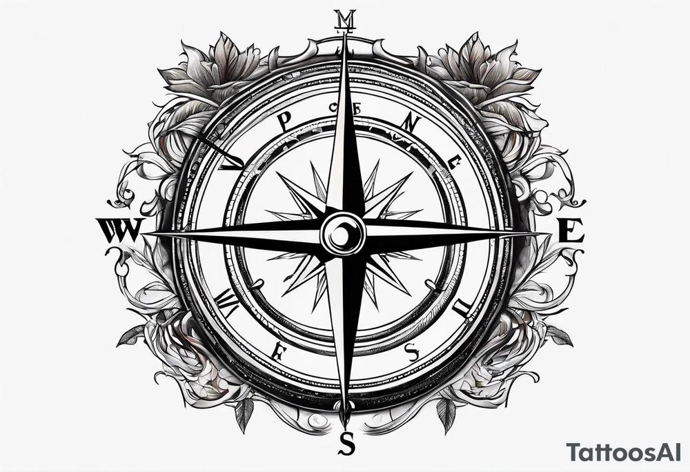 Shipping including compass tattoo idea