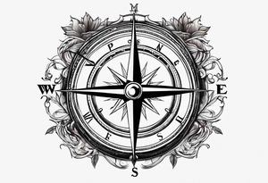 Shipping including compass tattoo idea