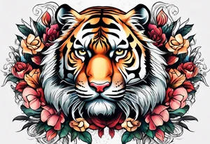Tiger with  C tattoo idea