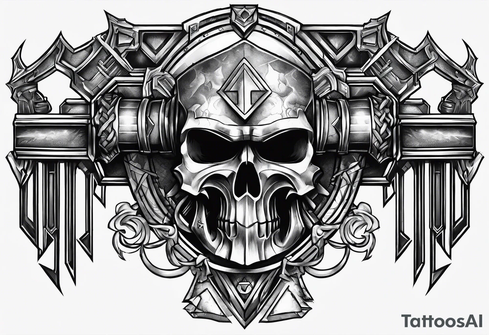 War hammer 40k chest tattoo tattoo idea