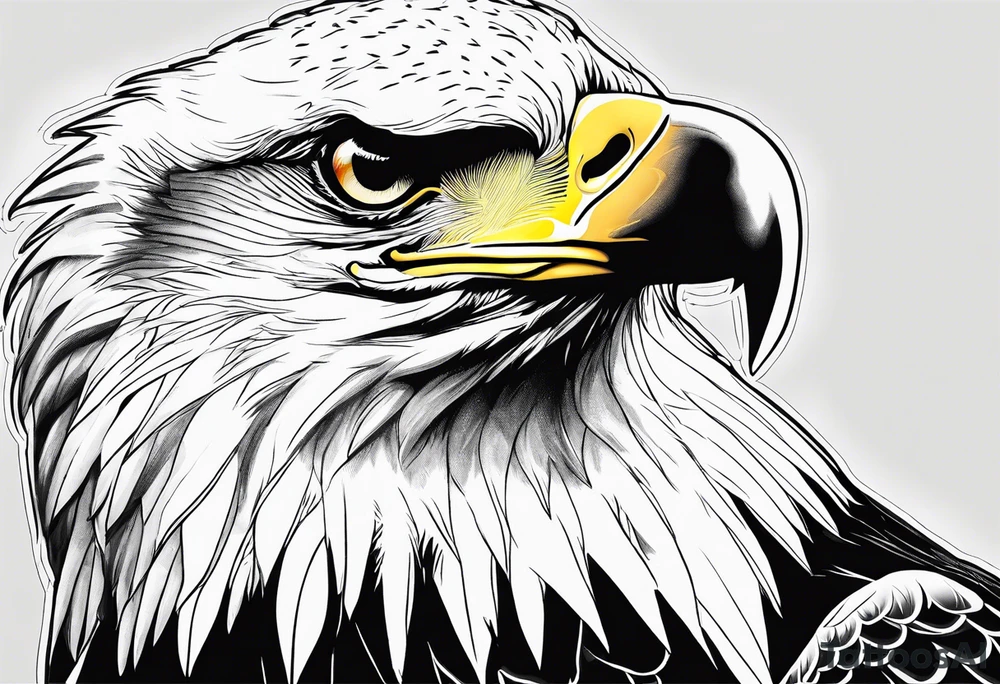 majestic eagle tattoo idea