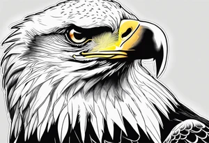 majestic eagle tattoo idea