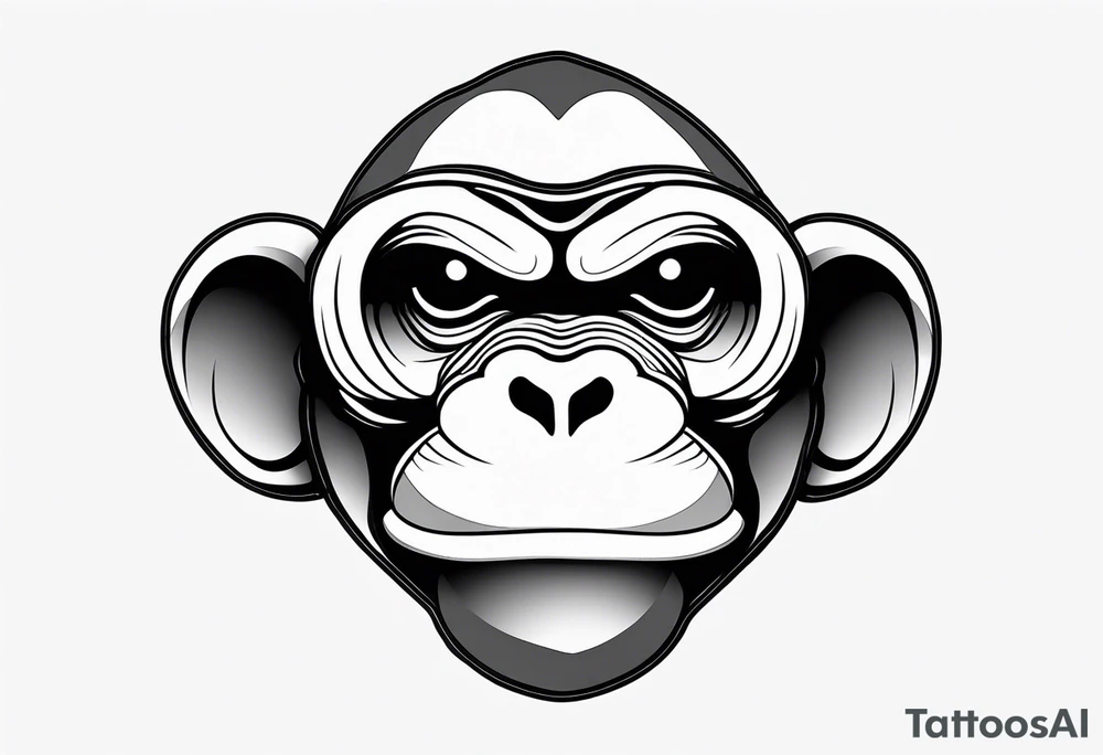 SEE NO EVIL MONKEY EMOJI tattoo idea