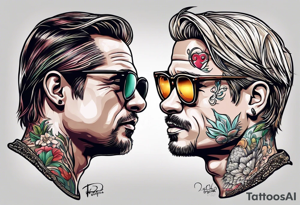 Brad Pitt Fight Club soap toad head tattoo idea