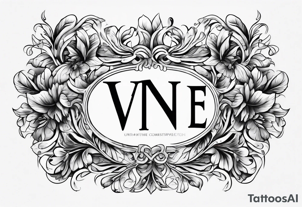 Vine alphabet tattoo idea