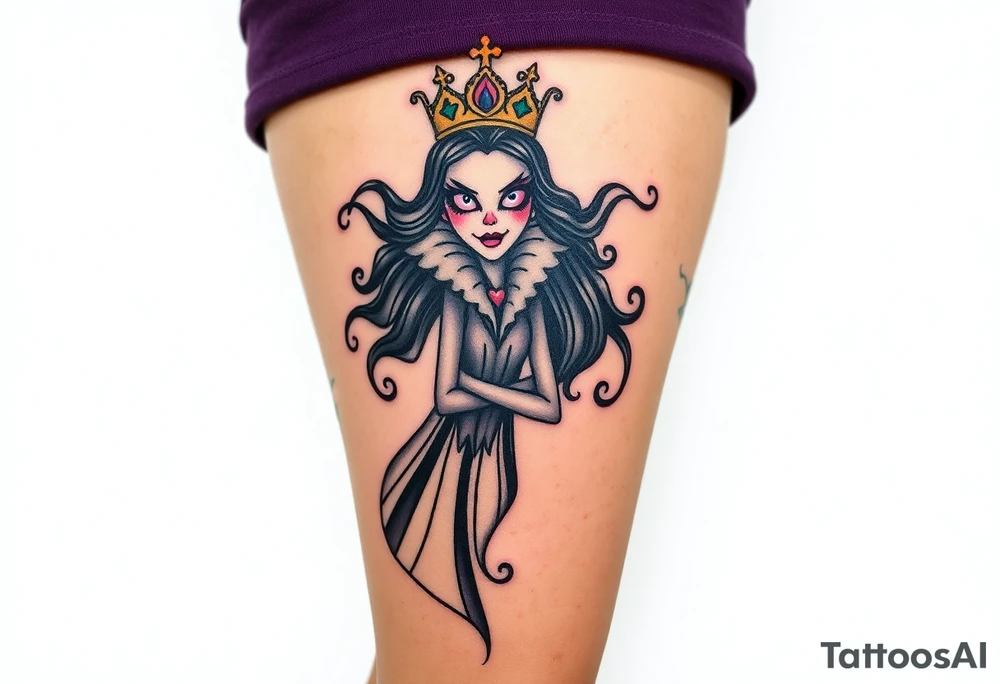 Queen, scary, pretty tattoo idea