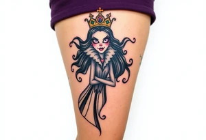 Queen, scary, pretty tattoo idea