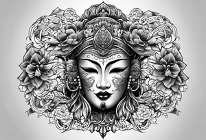 mask tattoo idea