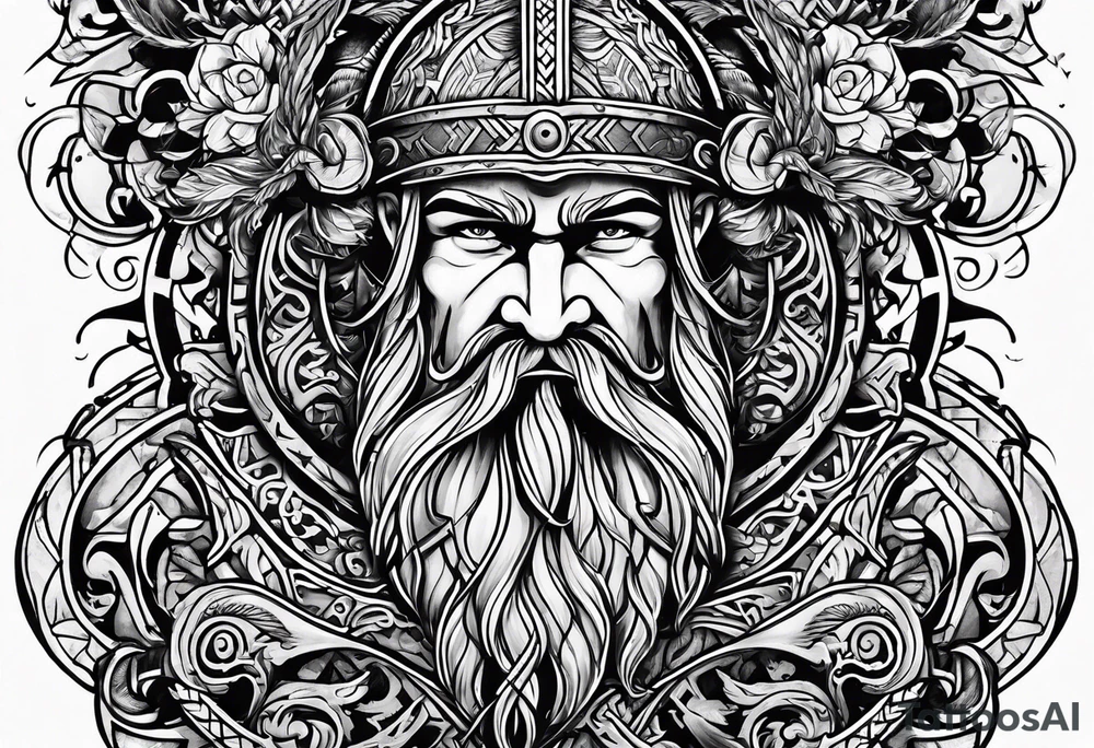 Viking symbols tattoo idea