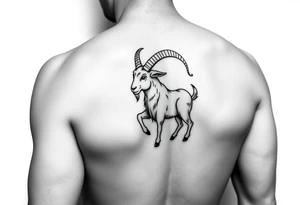 capricorn, virgo, earth, goat, love tattoo idea