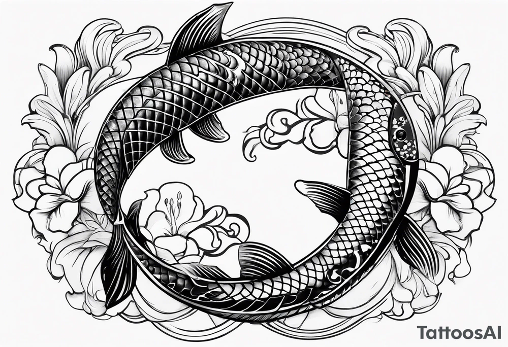 Pisces koi fish tattoo idea