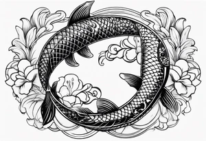 Pisces koi fish tattoo idea