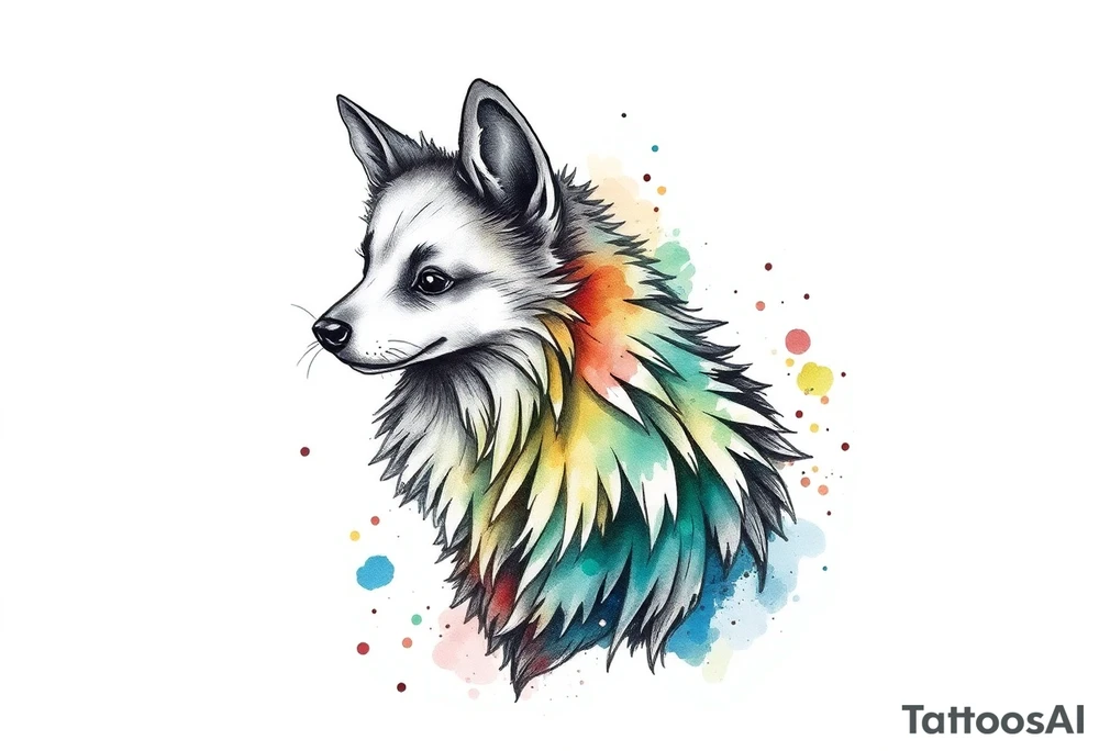 Spitz alemão tattoo idea