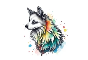 Spitz alemão tattoo idea