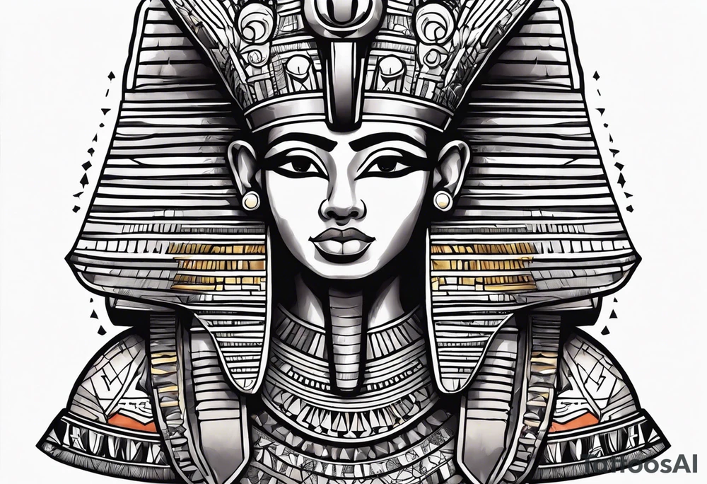 Make a Old Egyptian tattoo for full hand. tattoo idea