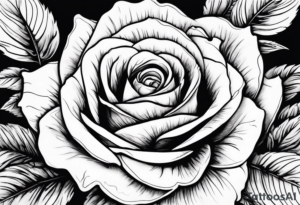 White rose with blood tattoo idea