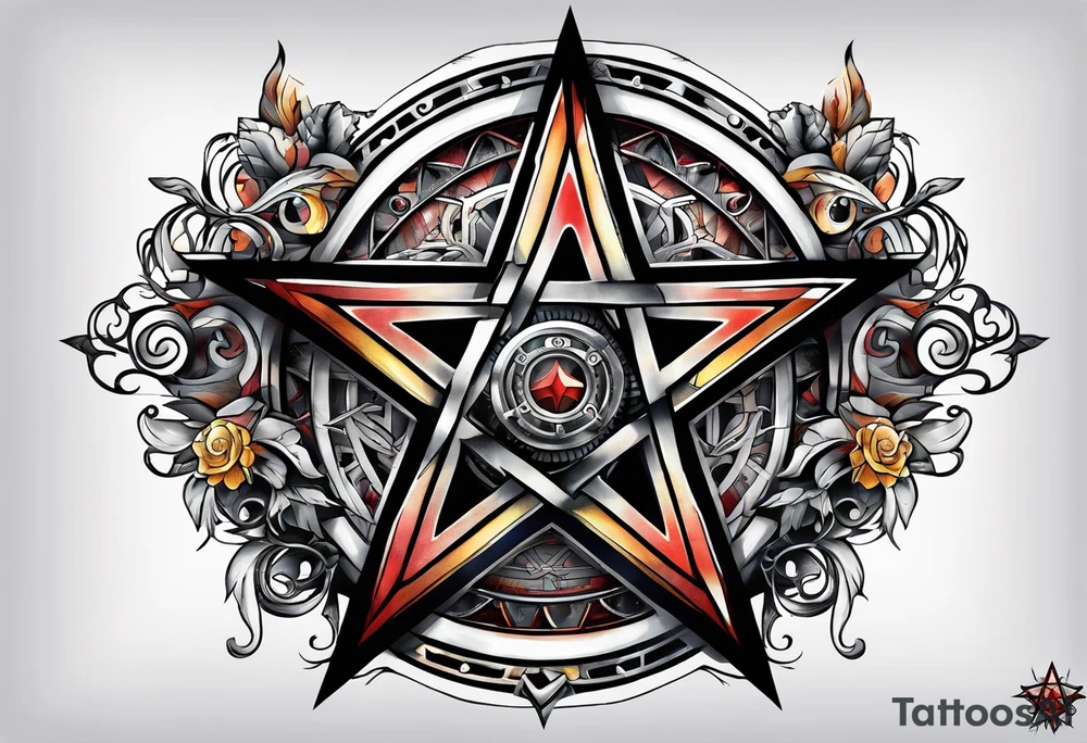 pentagram. tattoo idea