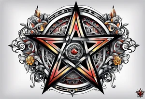 pentagram. tattoo idea