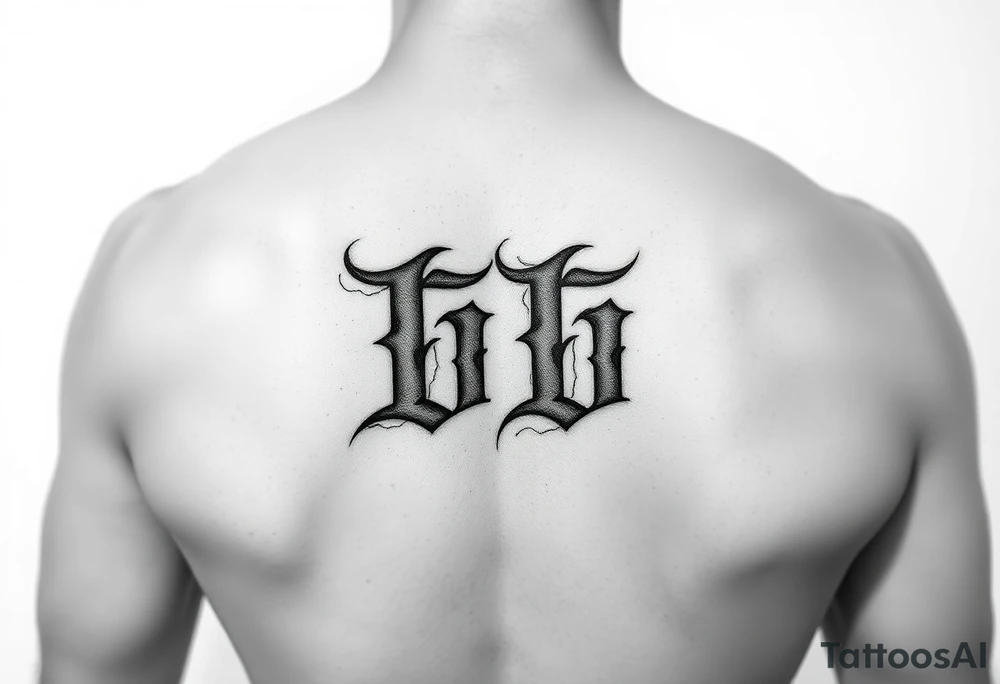 Initials bb tattoo idea