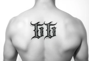Initials bb tattoo idea