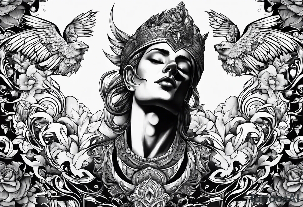 neck tattoo men tattoo idea