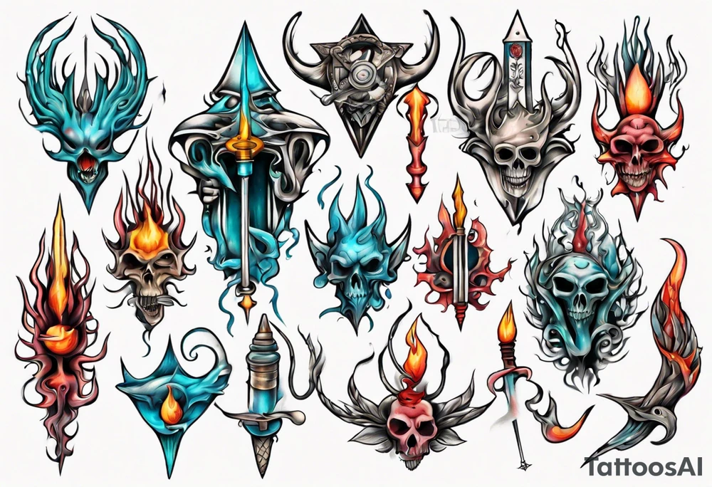 trident tattoo idea