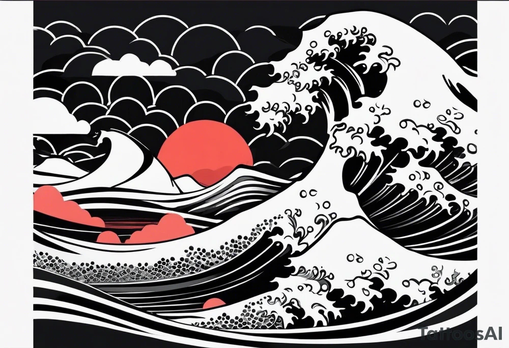 Japanese wave background vector by Niwat about japan, sea wave pattern, japan pattern, illustration, and liquid flow tattoo idea